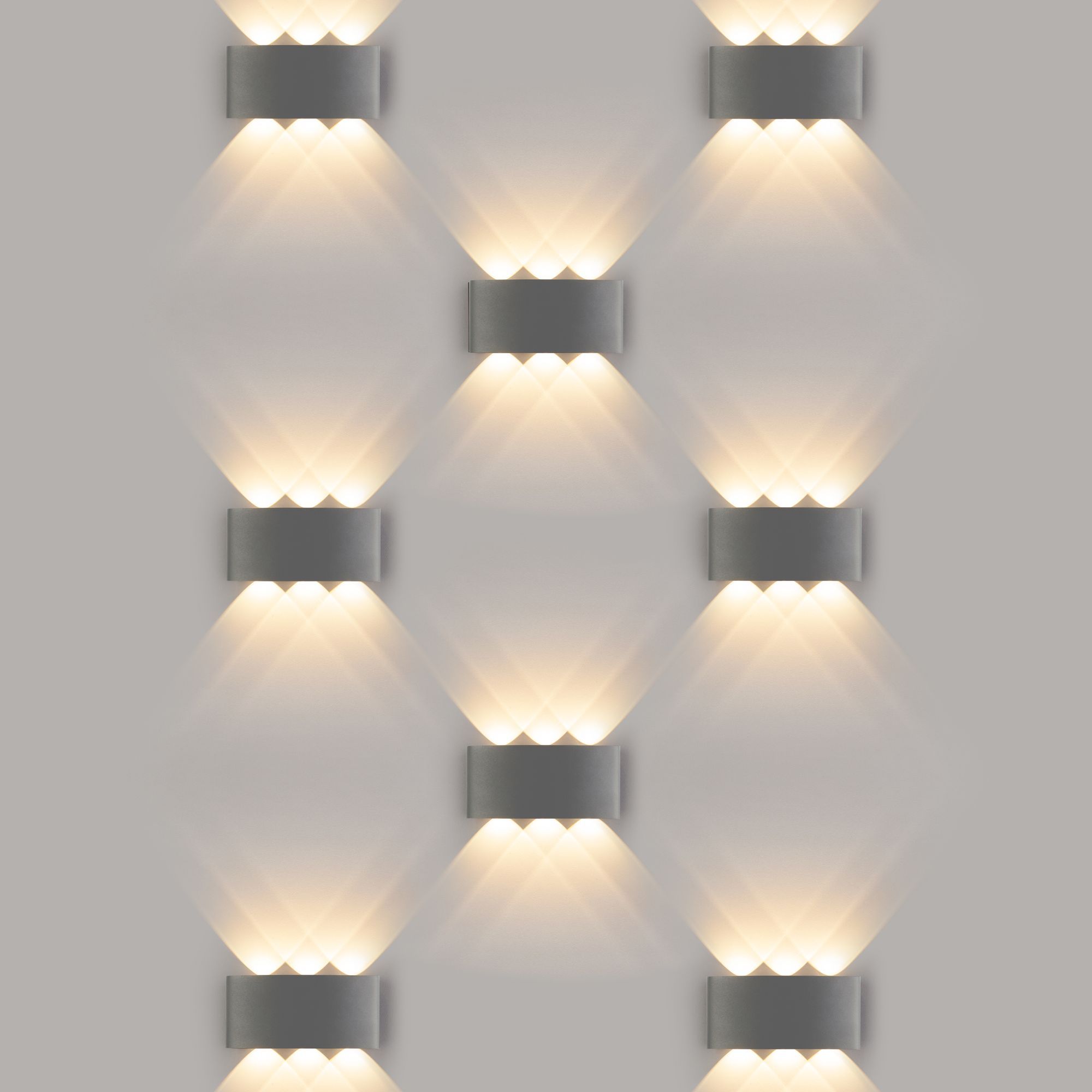 Пылевлагозащи<wbr>щенный светодиодный светильник Twinky Trio серый IP54 1551 Techno LED серый. Фото 4