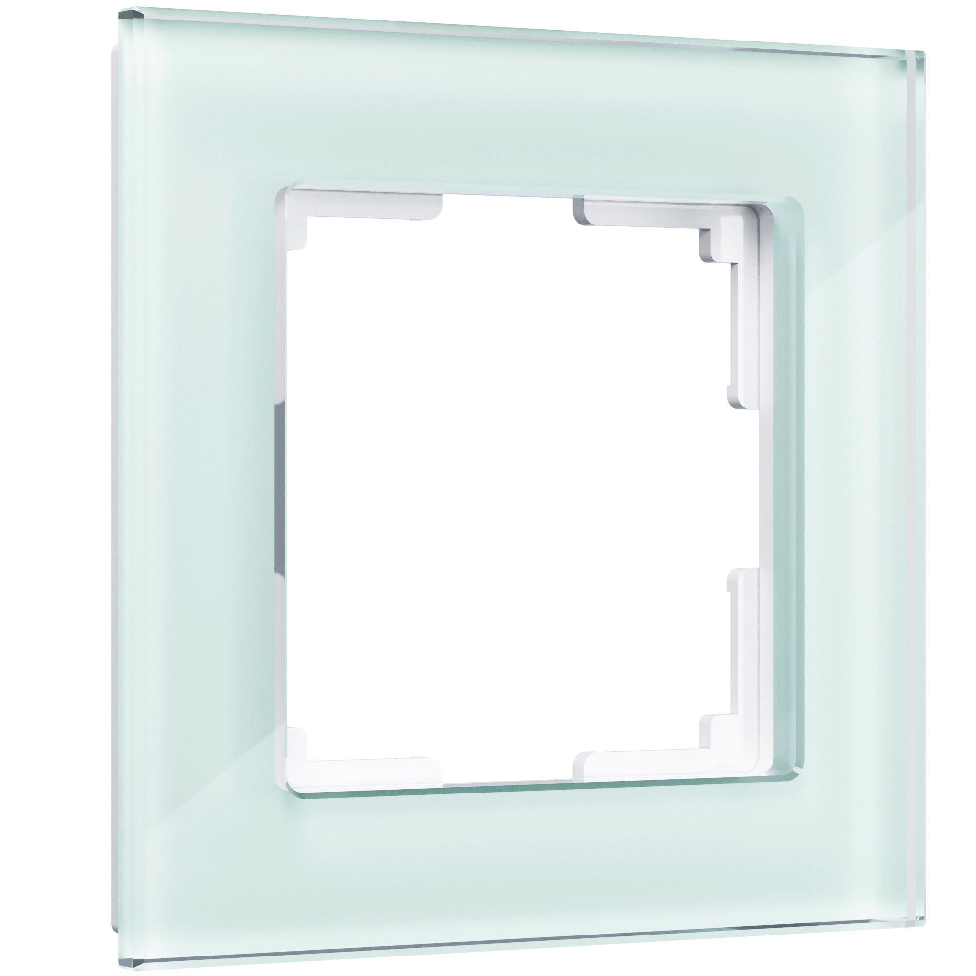 Рамка из стекла на 1 пост Favorit натуральное стекло WL01-Frame-01