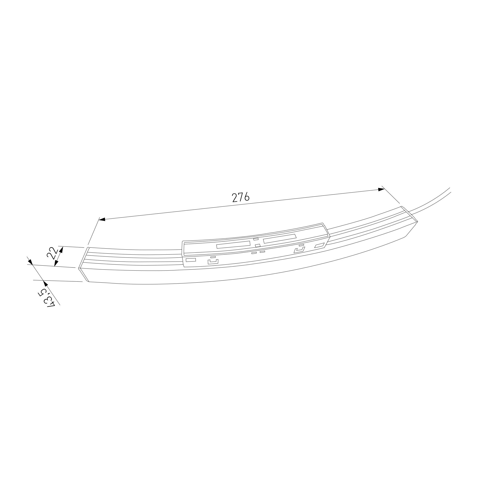 Slim Magnetic Блок питания 100W для радиусного шинопровода черный Ø 1200mm 95057/00 95057/00 - вид 4