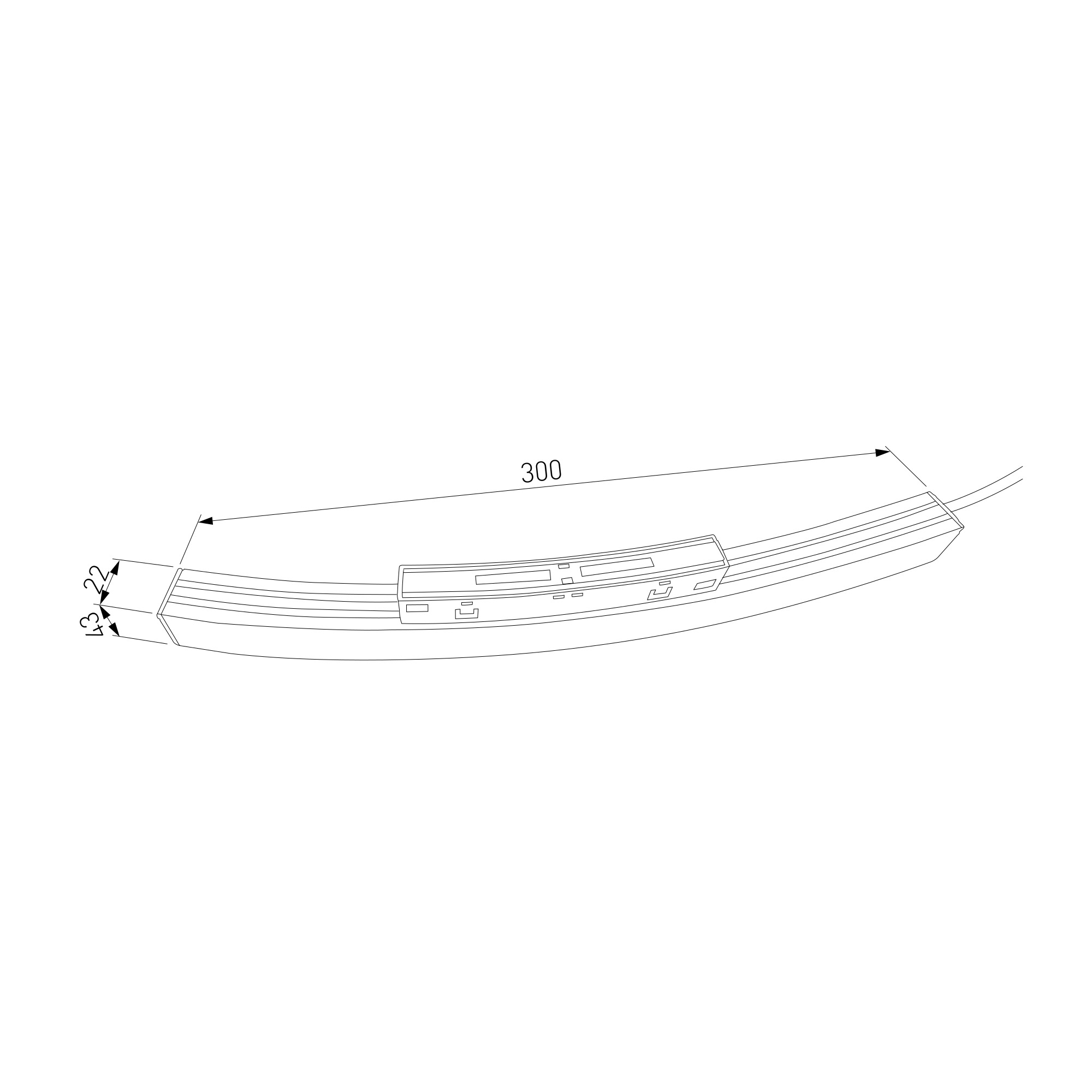 Slim Magnetic Блок питания 200W для радиусного шинопровода черный Ø 1200mm 95058/00 - вид 4