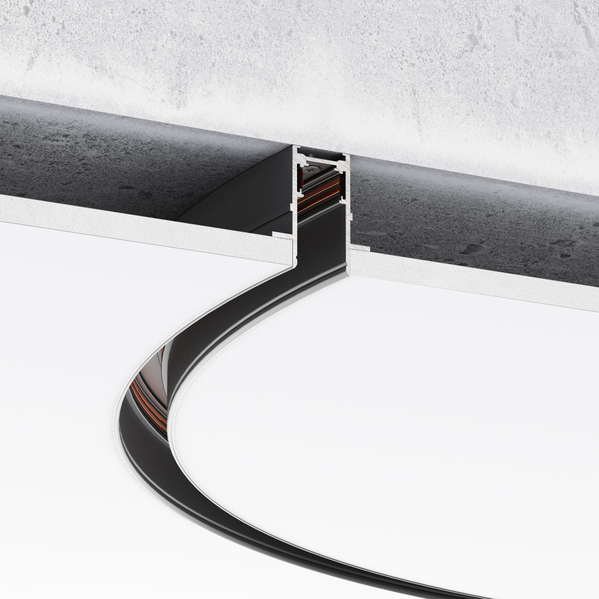 Slim Magnetic&nbsp;Встраиваемый радиусный шинопровод черный ⌀ 800мм Elektrostandard Slim Magnetic 85158/00. Фото 2