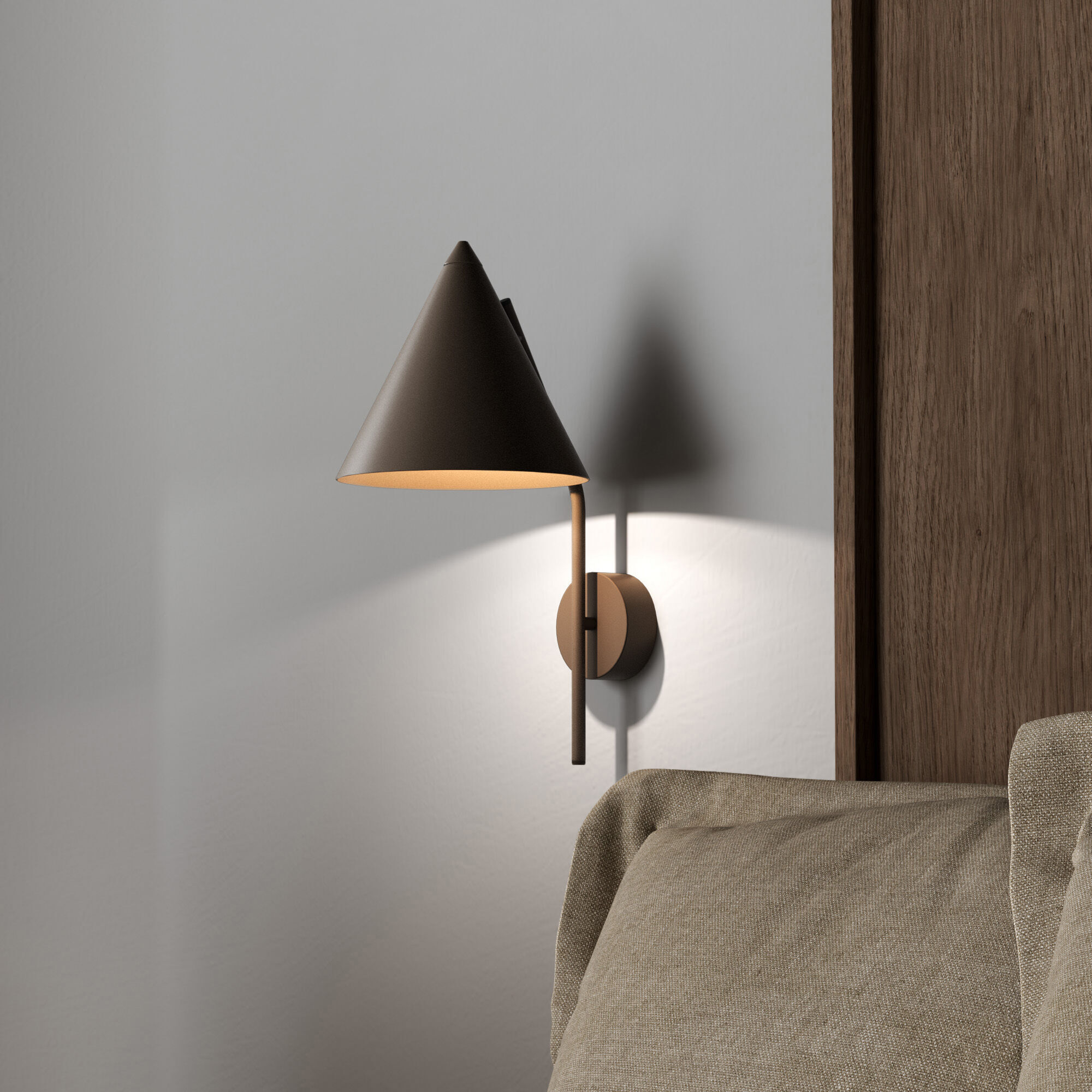 Светильник настенный TK Lighting Cono 11088 CONO BROWN. Фото 5