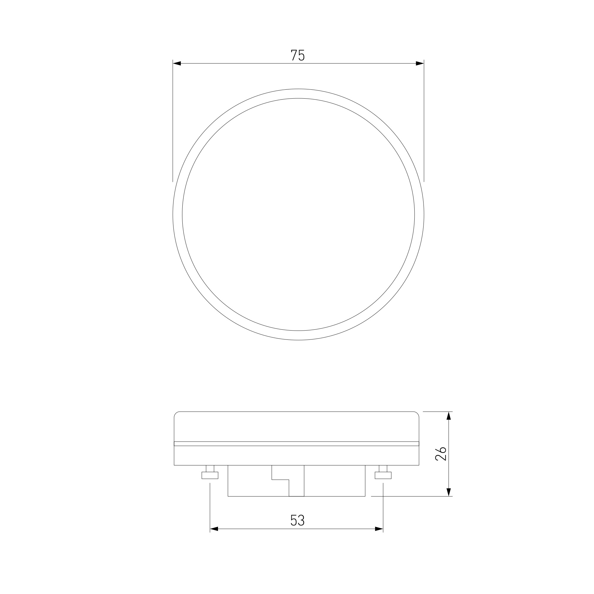 Светодиодная лампа  PC 12W 6500К GX53 BLGX5306 - вид 2