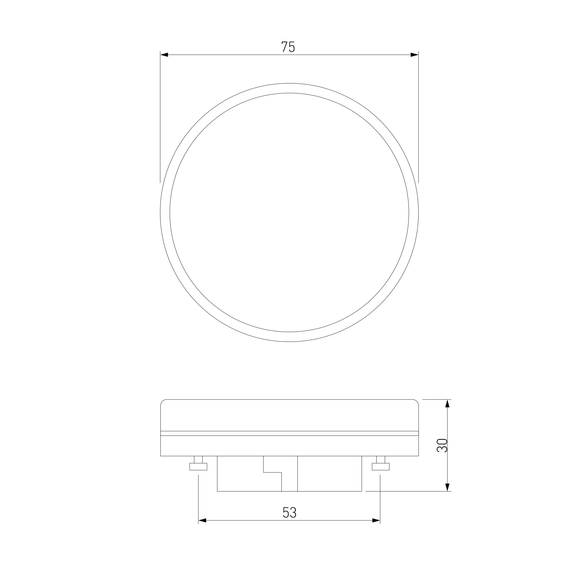 Светодиодная лампа GX53 LED PC 15W 3300K BLGX5313 - вид 2