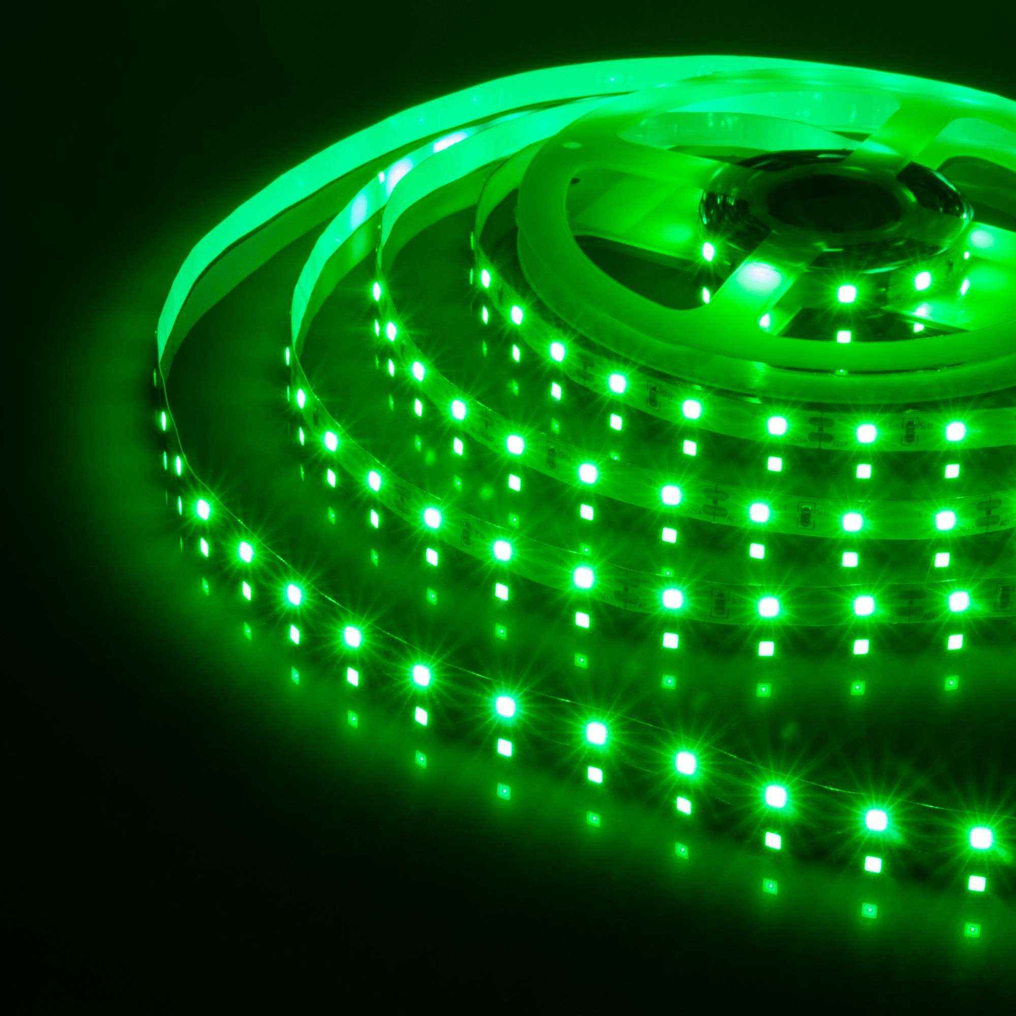 Светодиодная лента 12&nbsp;В 4,8&nbsp;Вт/м 60 Led/м 2835 IP20, зеленый, 5 м Elektrostandard 12V 4,8W Лента светодиодная 12V 4,8W 60Led 2835 IP20 зеленый, 5м. Фото 2