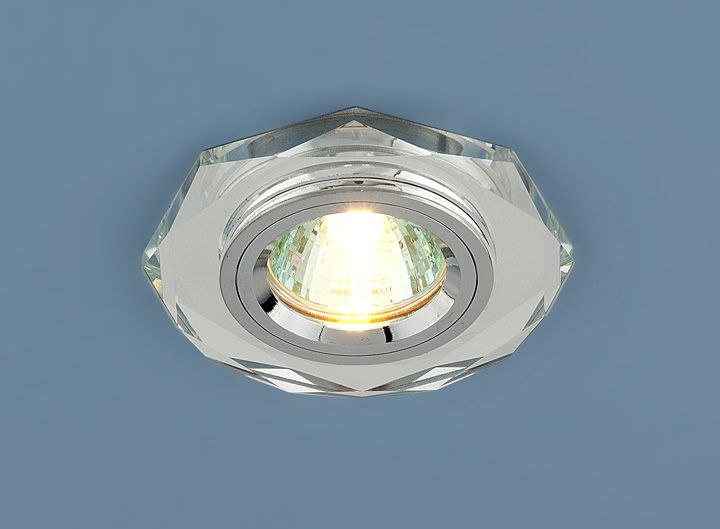Встраиваемый точечный светильник 8020 MR16 SL зеркальный/серебро. Фото 1