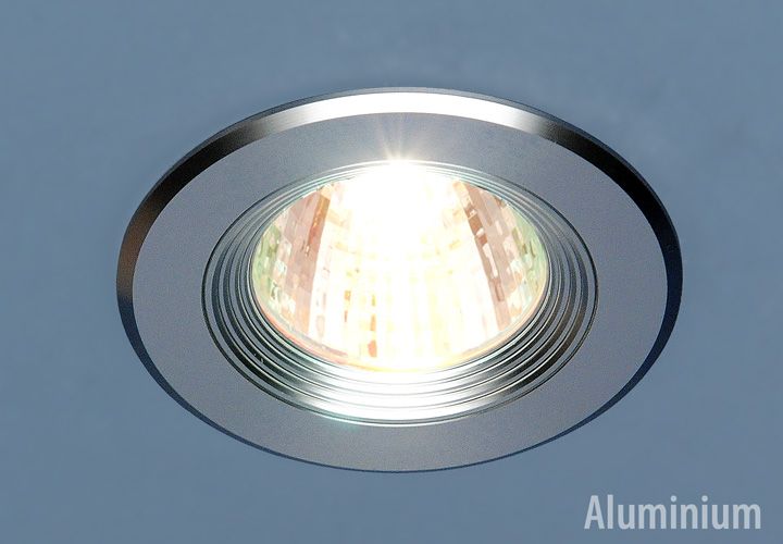 Алюминиевый точечный светильник 5501 MR16 SS сатин серебро. Фото 1