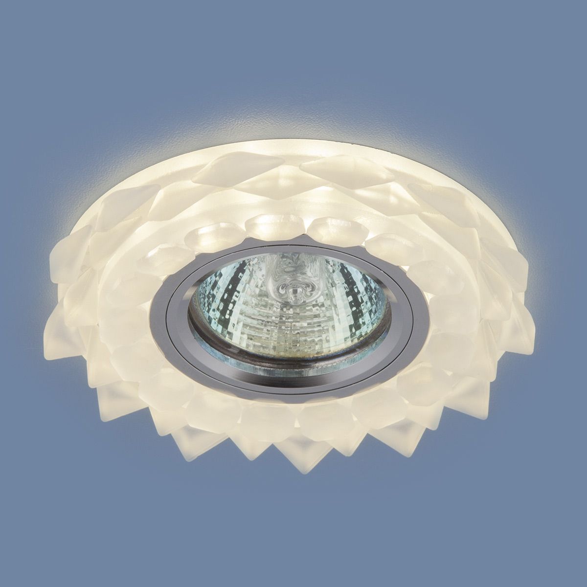 Точечный светильник с LED подсветкой Elektrostandard 2208-2209-2210 2209 MR16 Matt Ice матовый лед. Фото 3