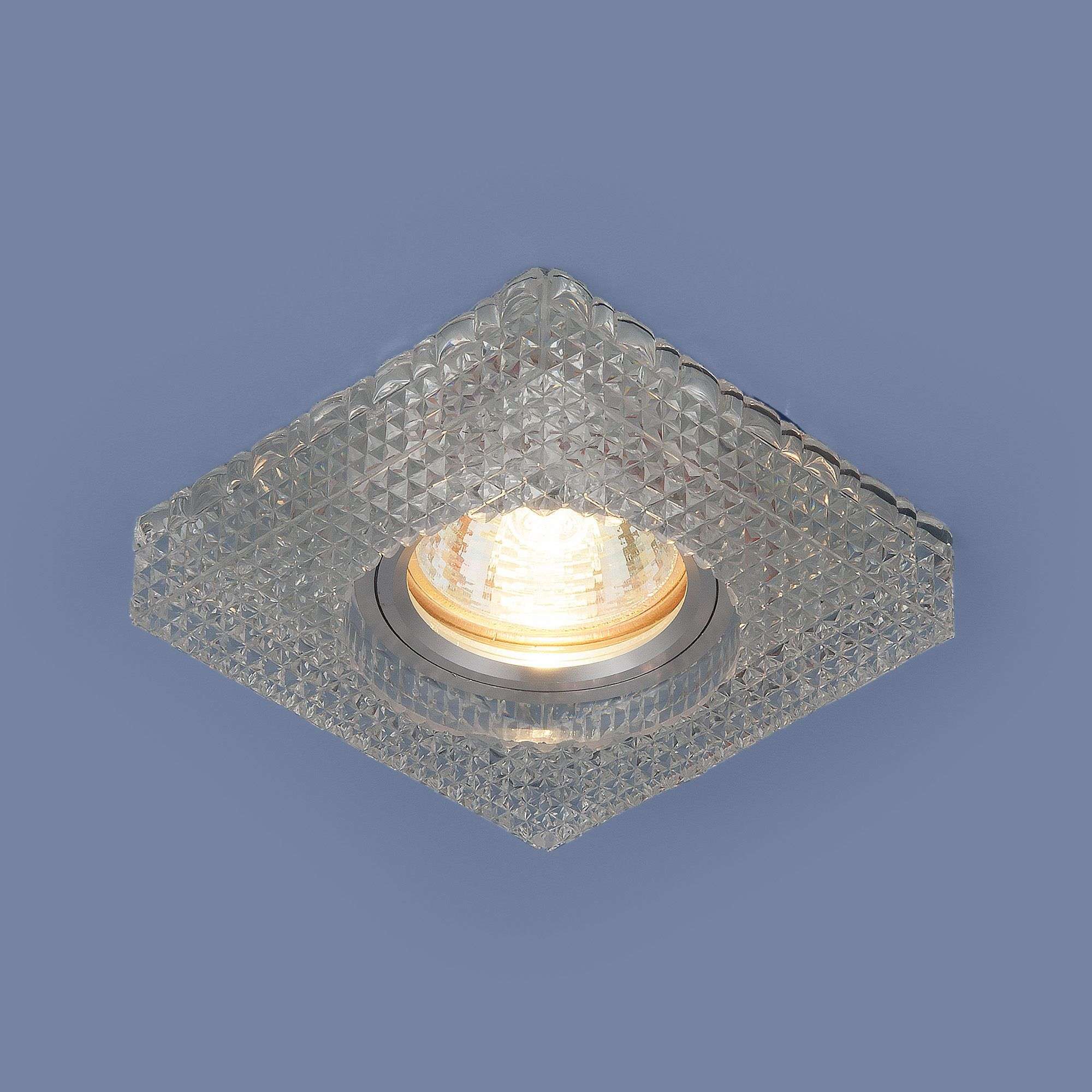 Точечный светильник с LED подсветкой 2214 MR16 CL прозрачный. Фото 3