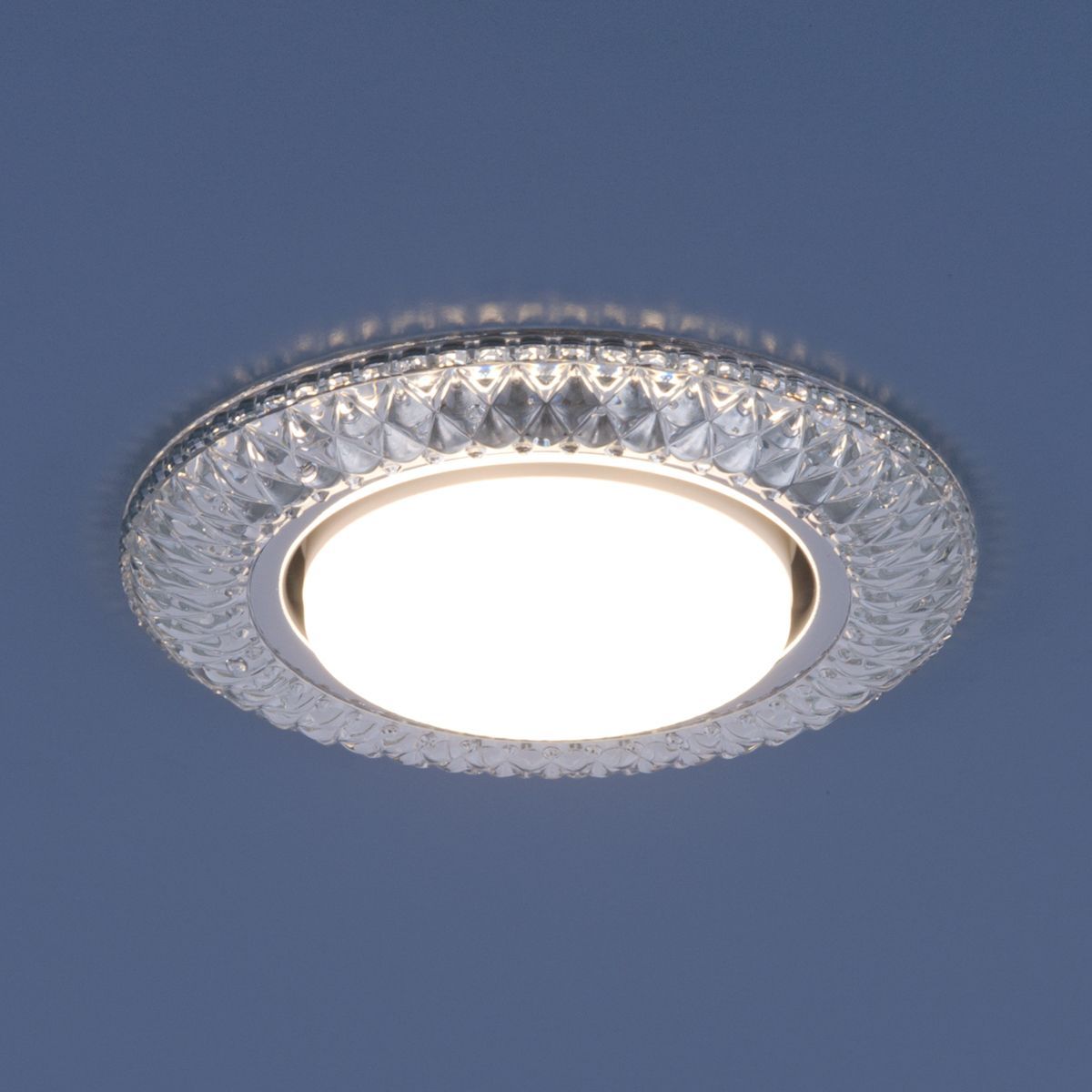 Точечный светильник с LED подсветкой 3020 GX53 CL прозрачный. Фото 4