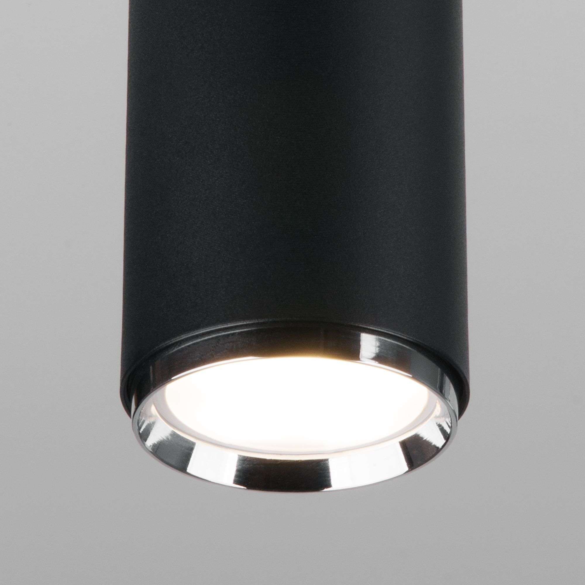 Трековый светильник для однофазного шинопровода Svit GU10 Черный/хром Elektrostandard Svit MRL 1013. Фото 5