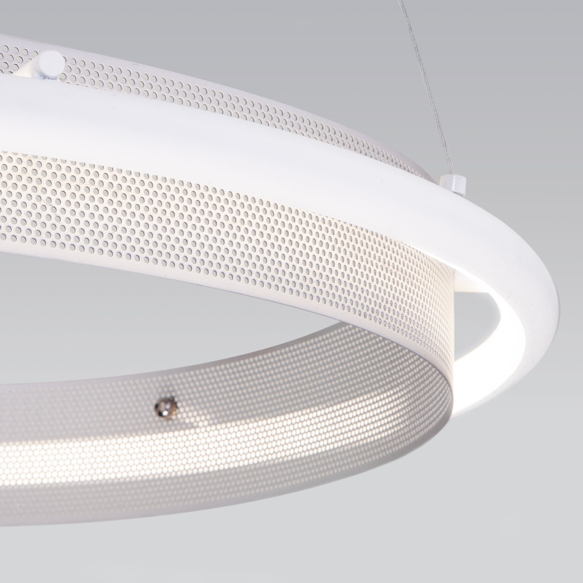 Умный подвесной светильник Eurosvet Imperio 90241/1 белый/ серебро Smart. Фото 3