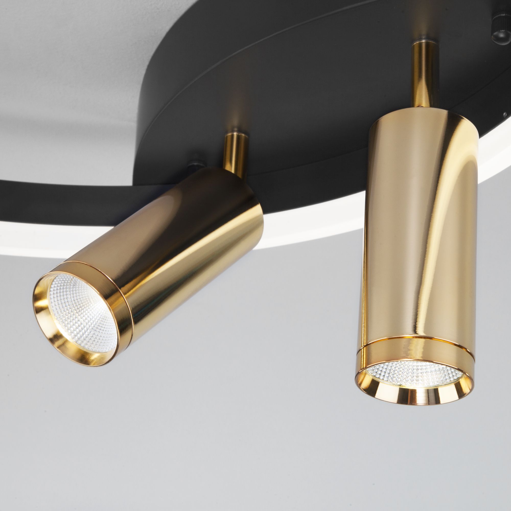Умный потолочный светильник Eurosvet Luminari 90247/3 Eurosvet Luminari 90247/3 черный/золото Smart. Фото 2