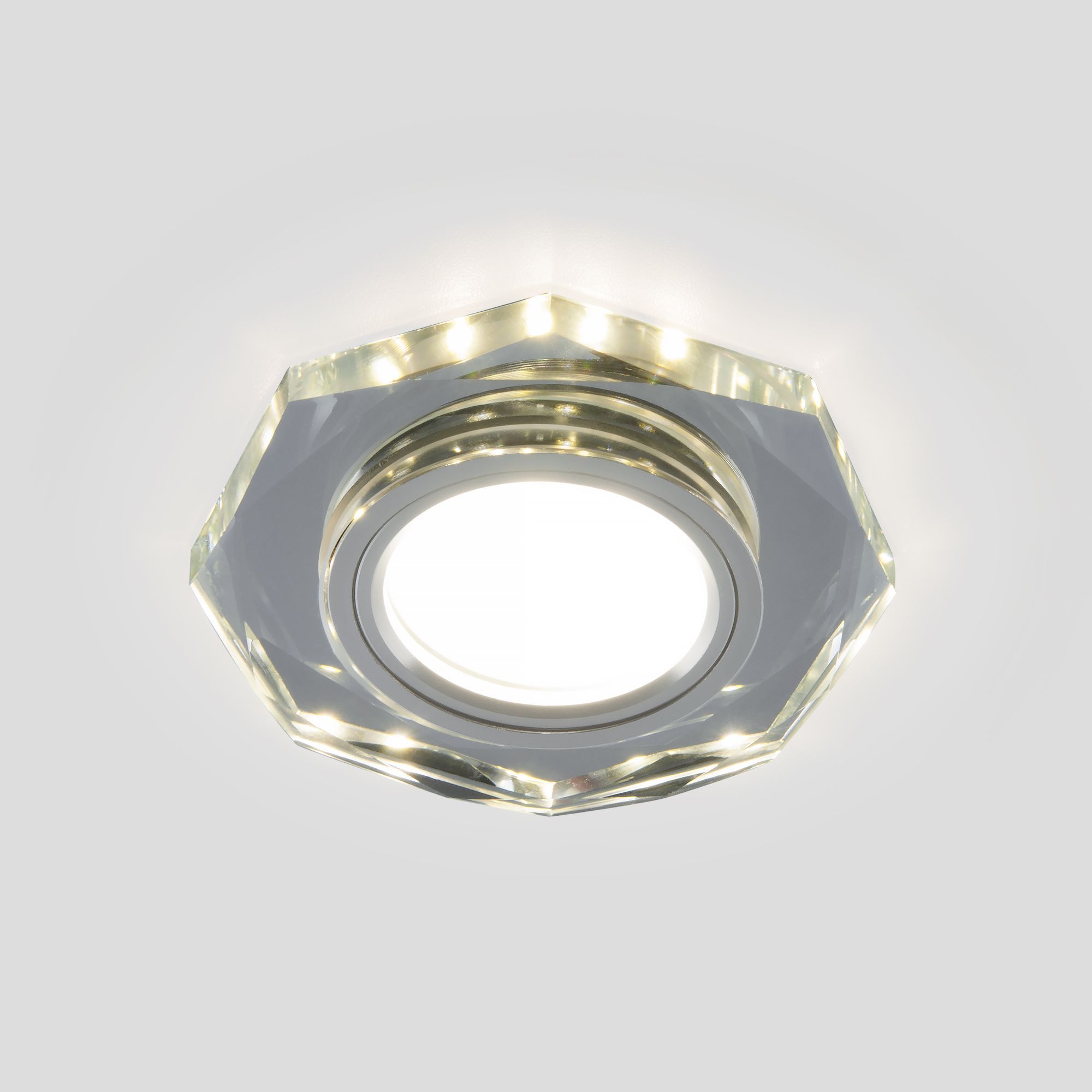 Встраиваемый точечный светильник с подсветкой 2226 MR16 SL зеркальный/серебро