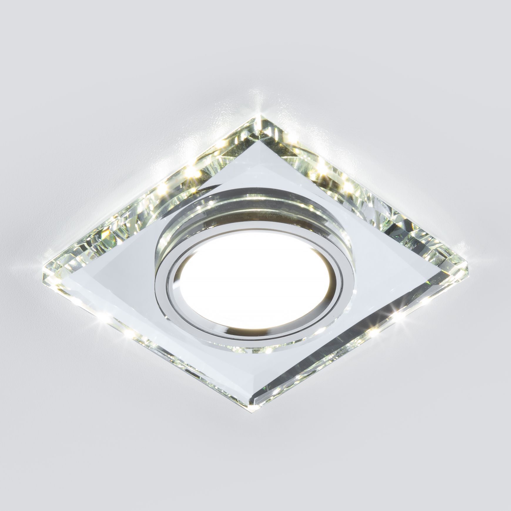 Встраиваемый точечный светильник с подсветкой 2230 MR16 SL зеркальный/серебро